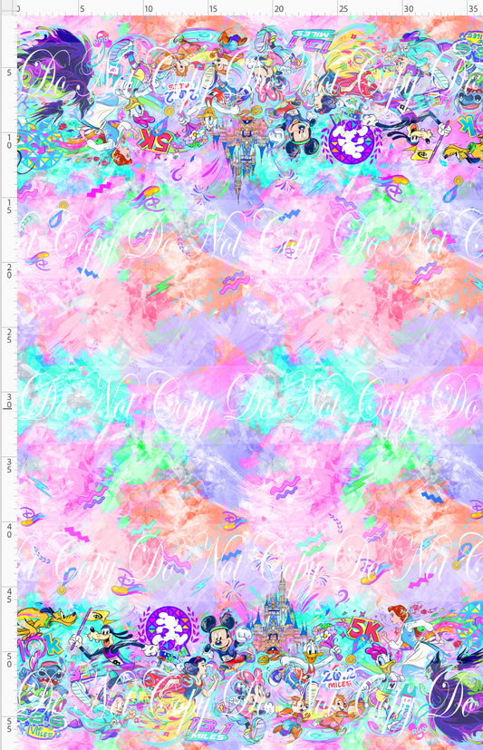 Magical Miles - double border - peach