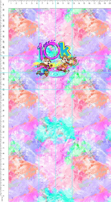 Magical Miles - panel - peach - chipmunks 10k - child