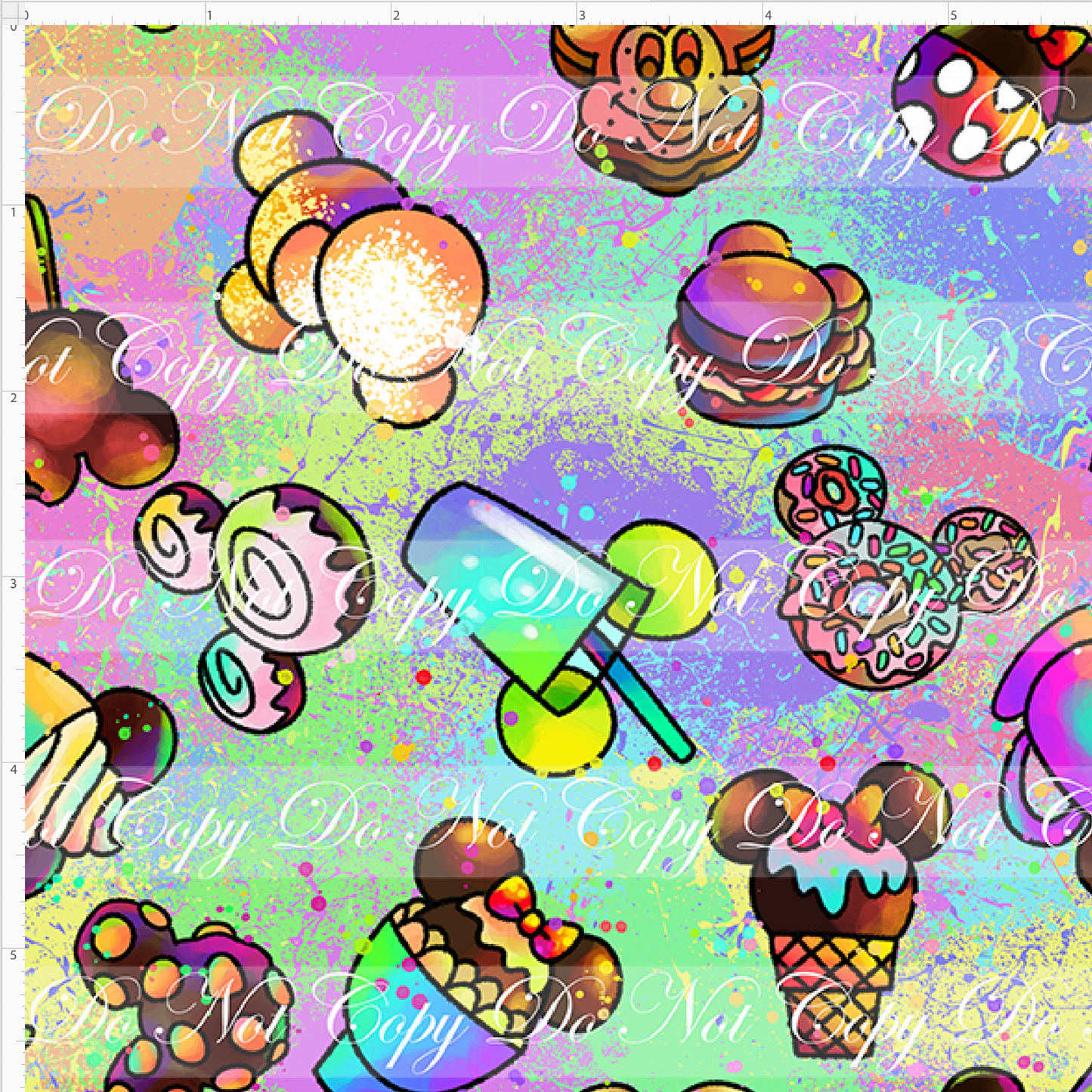 Magical Pals - Snacks - Paint Drips - Regular Scale