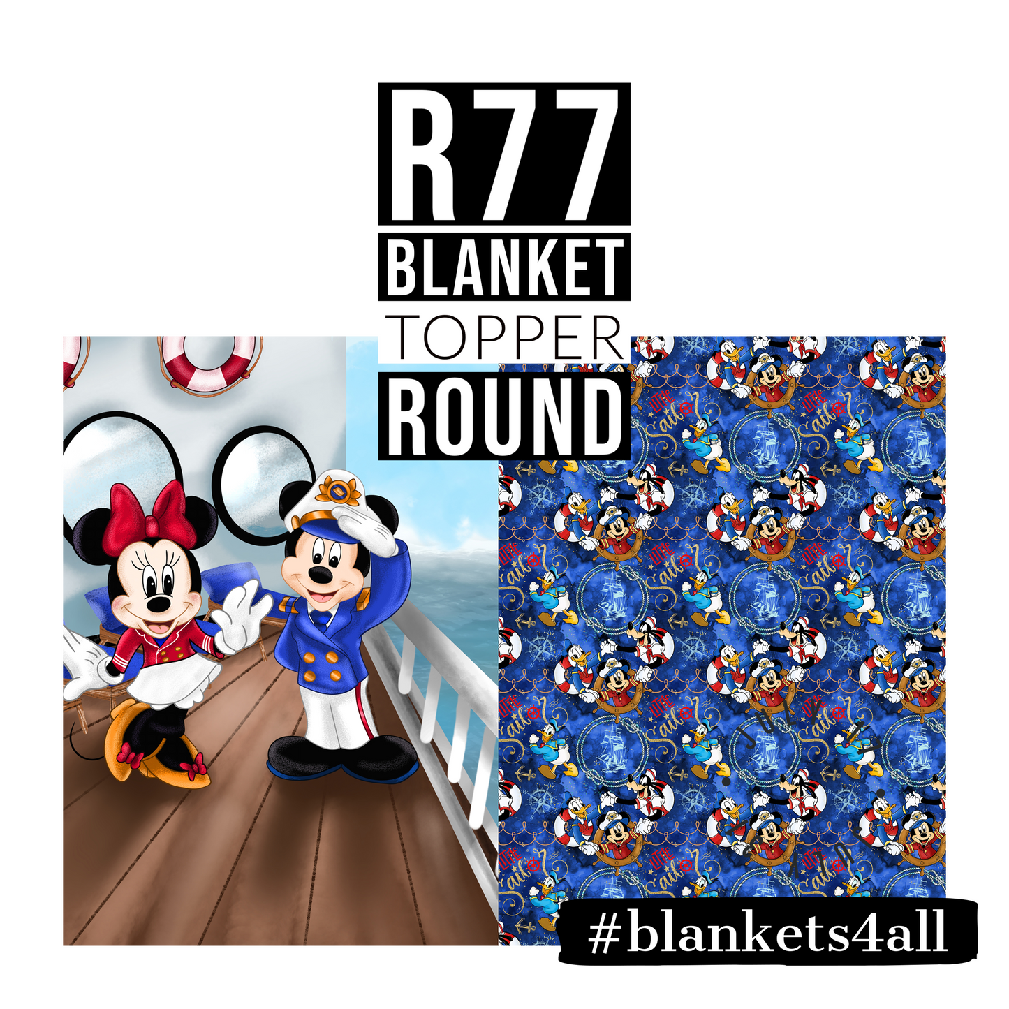 Magical Seas - Childrens Blanket Panel 58W x 36H