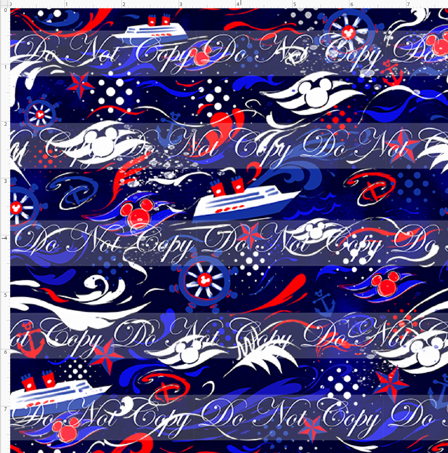 Magical Voyages - Coordinate - navy - small scale