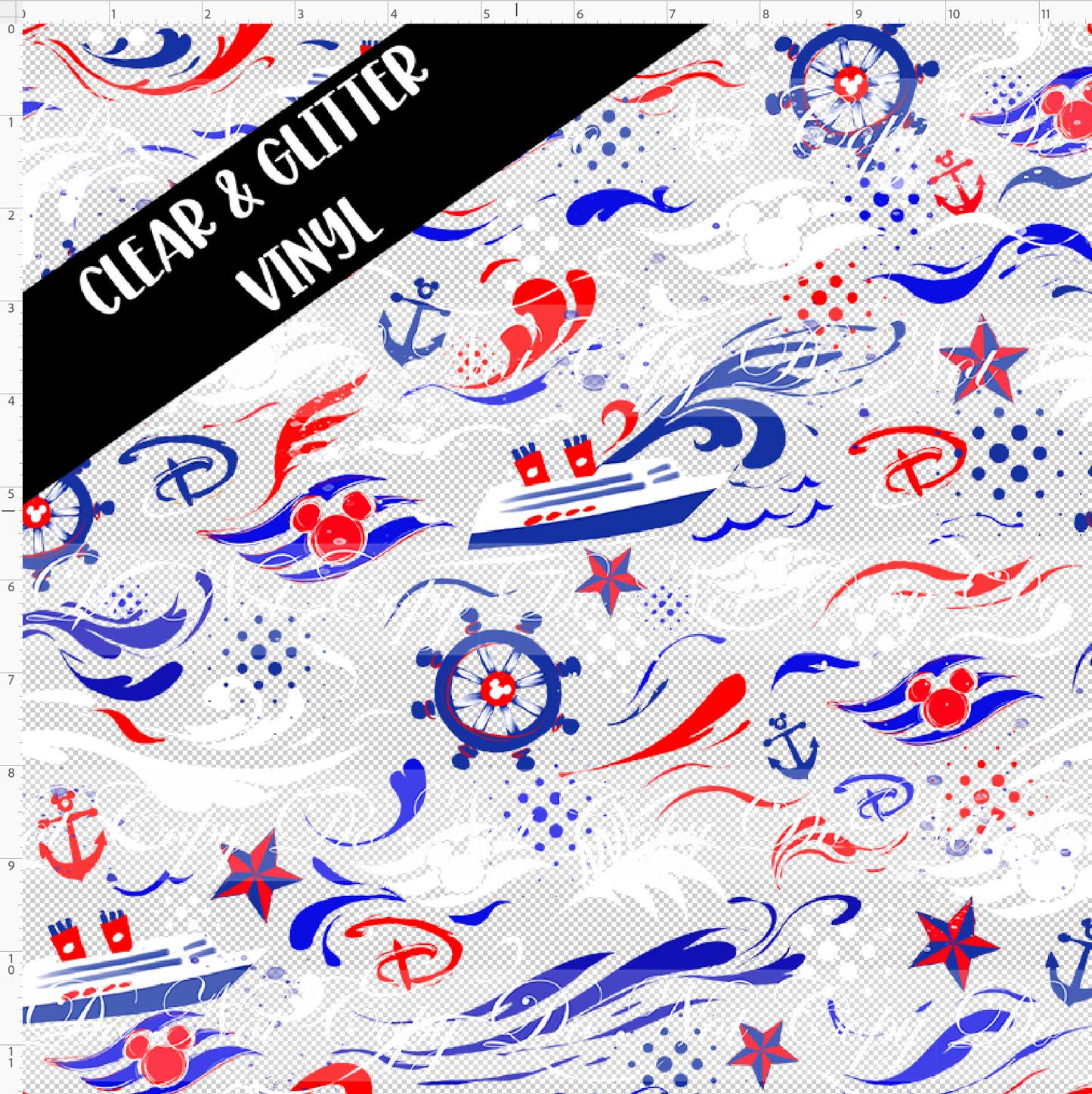Magical Voyages - Coordinate - regular scale - CLEAR & GLITTER VINYL
