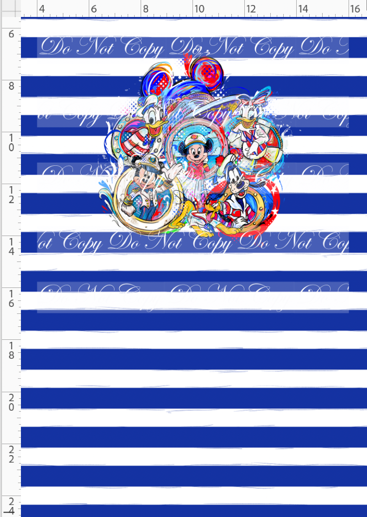 Magical Voyages - Panel - Everyone - blue sketchy stripe - child