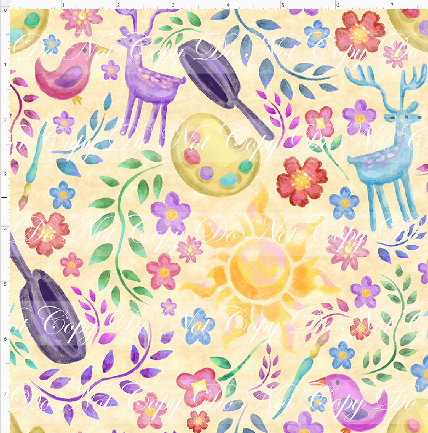 Maiden in the Tower - elements - yellow - SMALL SCALE