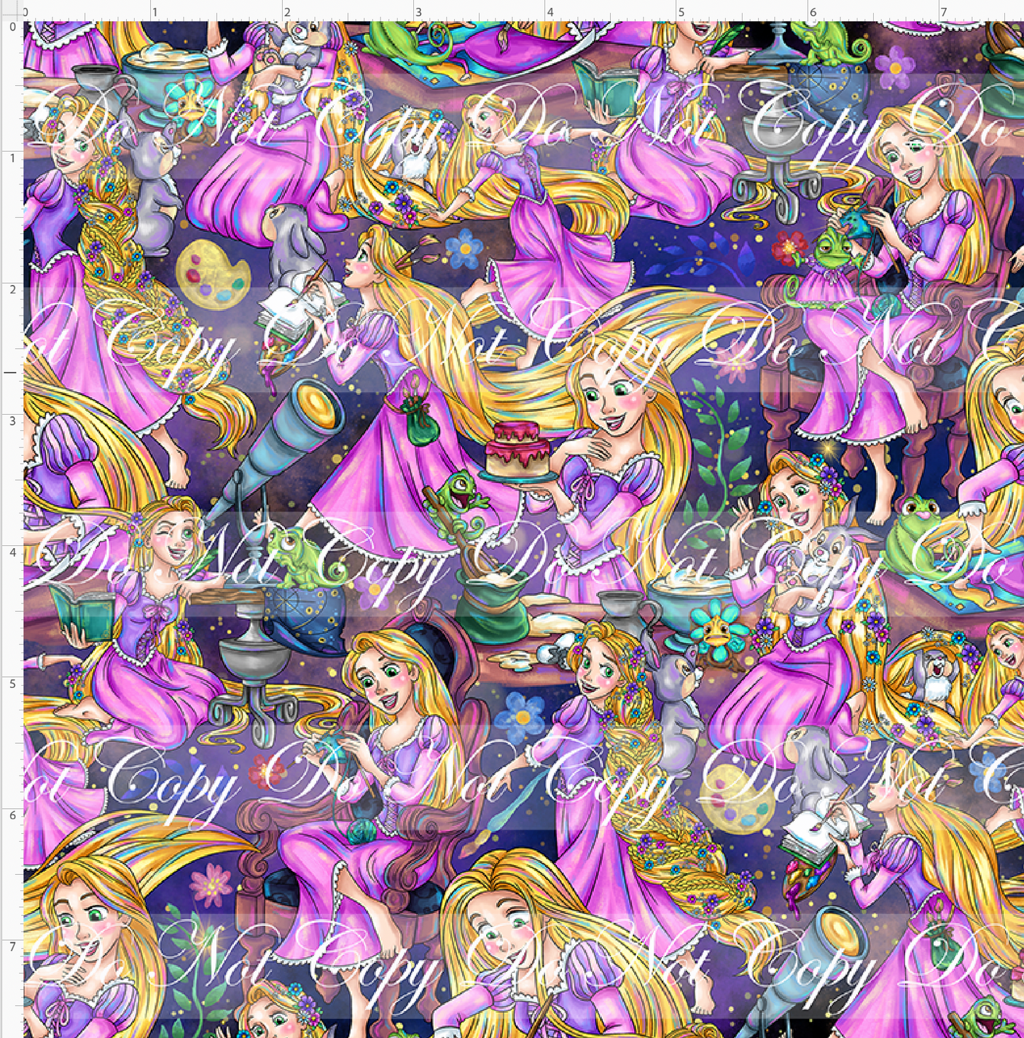 Maiden in the Tower - runzel - dark purple - SMALL SCALE