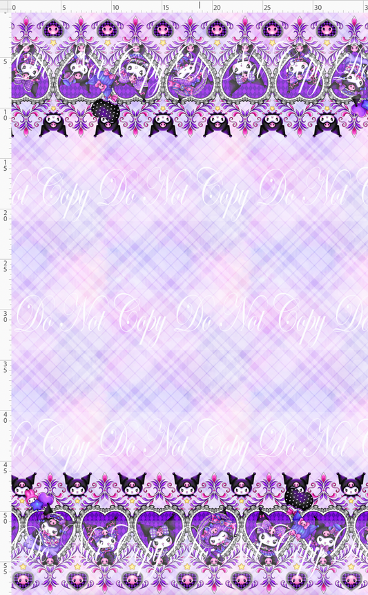 Mini Mischief - Double border - purple