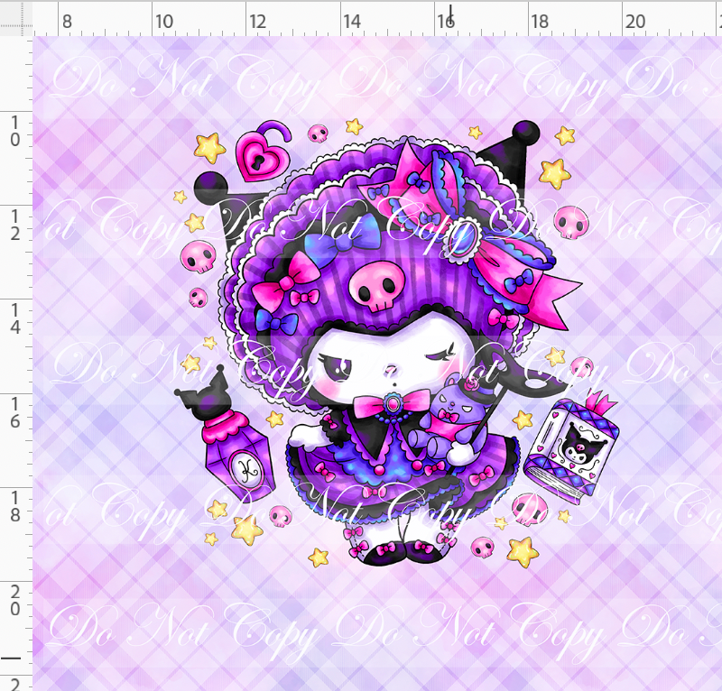 Mini Mischief - Panel - purple - adult