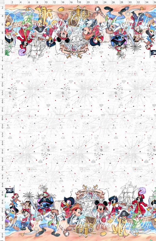 Mouse Pirates and Friends-double border