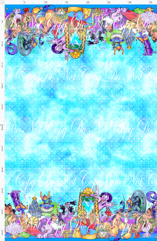 No Touchy - double border - blue