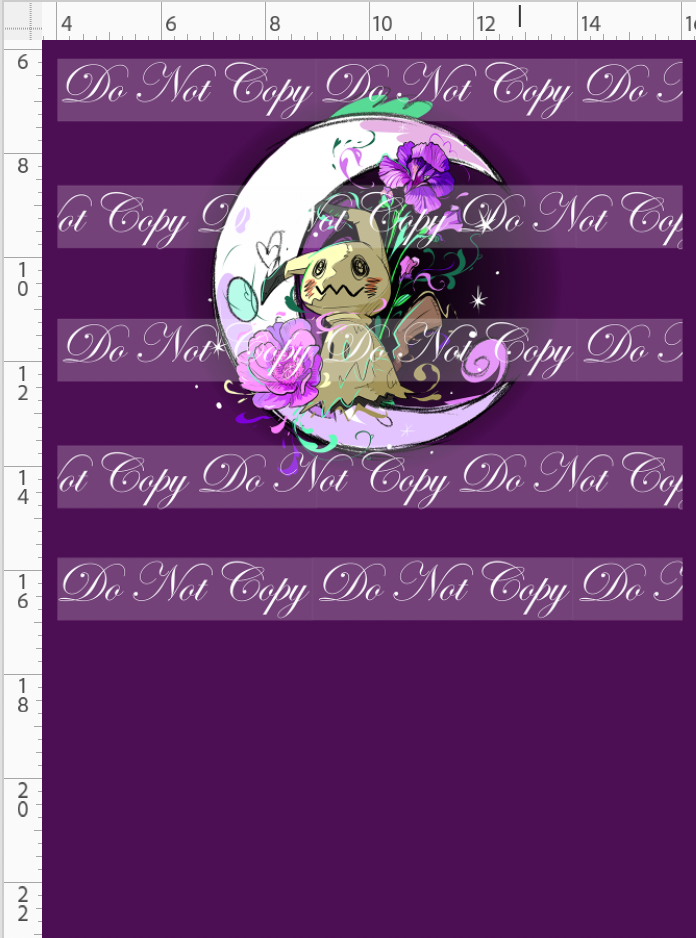 Nocturnal Cuties - panel - purple - Mimi - CHILD