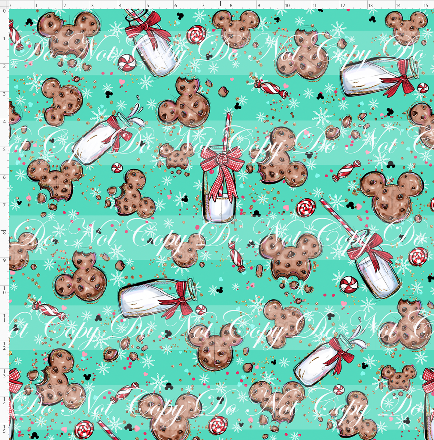 North Pole Milk and Co-Cookies-Aqua-Regular Scale