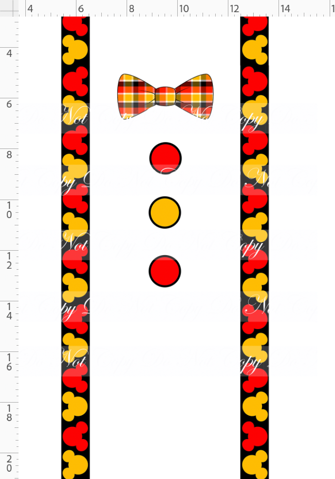 Oh Boy! & Oh Girl! - Classic Mouse - BOW TIE PANEL