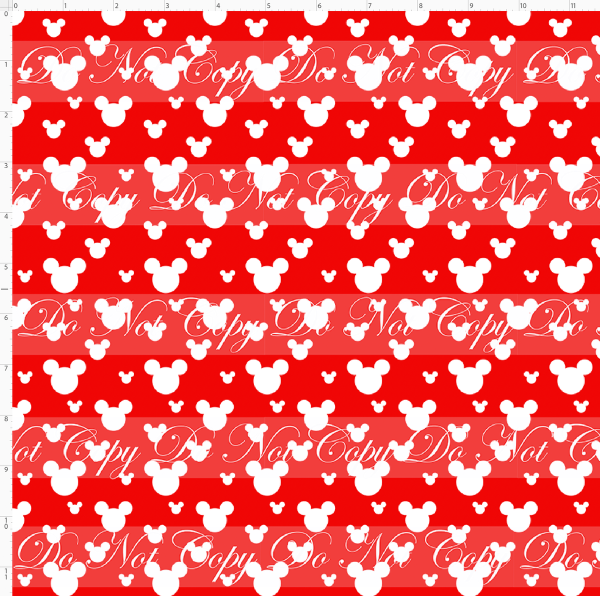 Oh Boy! & Oh Girl! - Classic Mouse - Silhouettes - RED