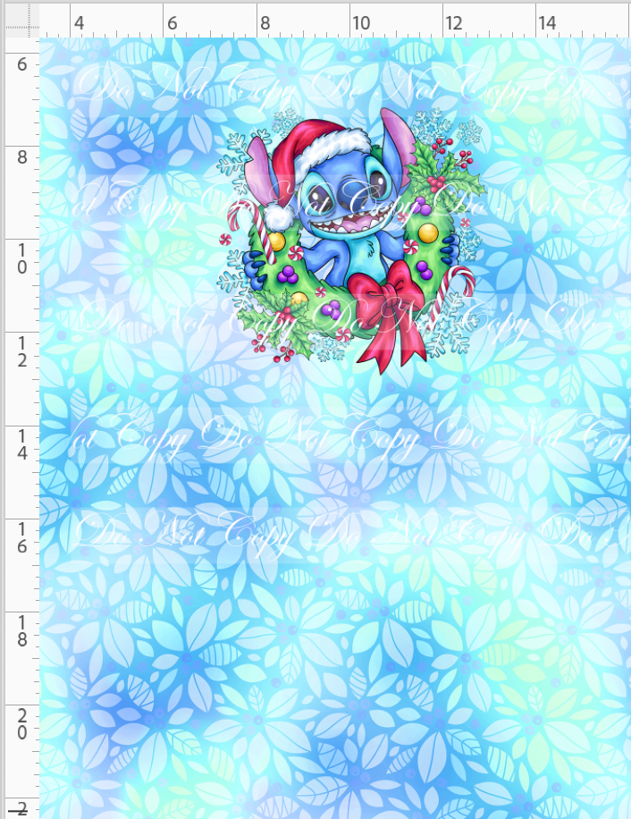 Ohana Holiday Magic - Panel - Child - Aqua
