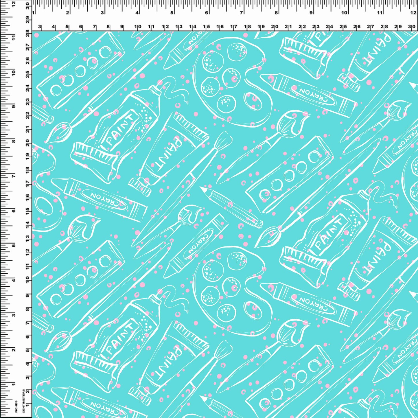 Art Class - Basics - Teal Silhouettes