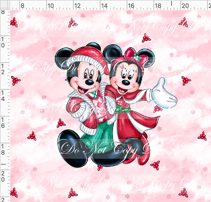 Poinsettia Mouse-panel-couple-red-adult