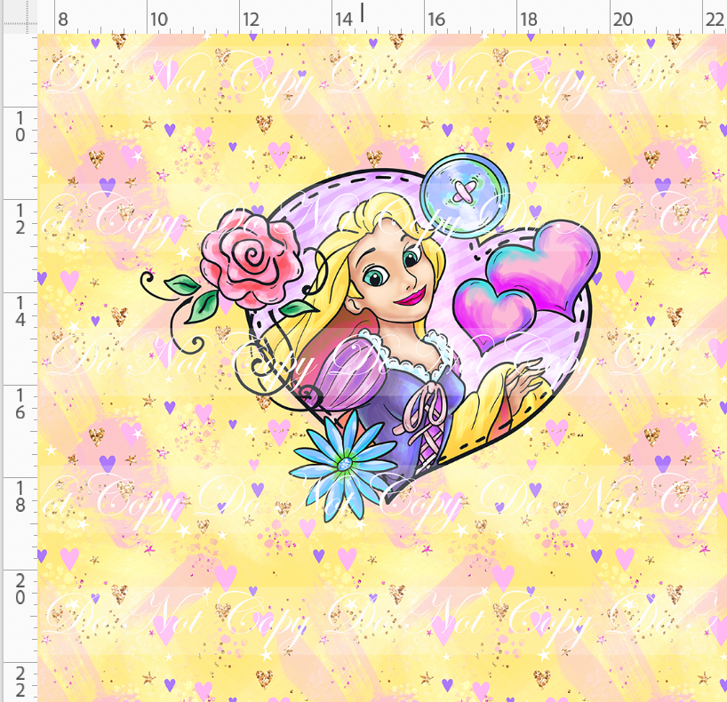 Princess Power - Panel - Punzie - Yellow - ADULT