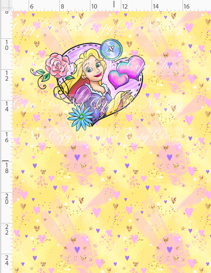 Princess Power - Panel - Punzie - Yellow - CHILD