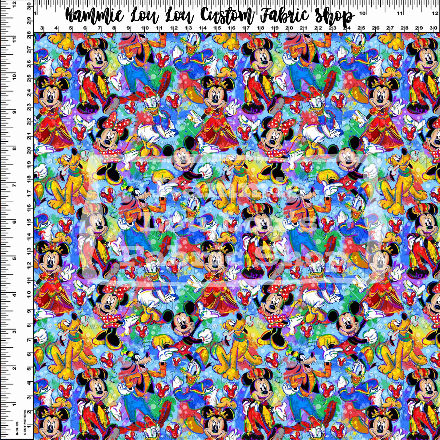 R101 Colorful Mouse - Main Design - Lt Blue - Tiny Scale