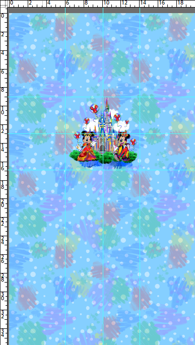 R101 Colorful Mouse - Panel - CHILD - blue