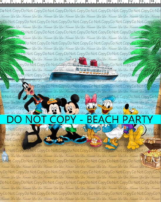 Sail the Magic Seas - Illustration Panel Beach Scene