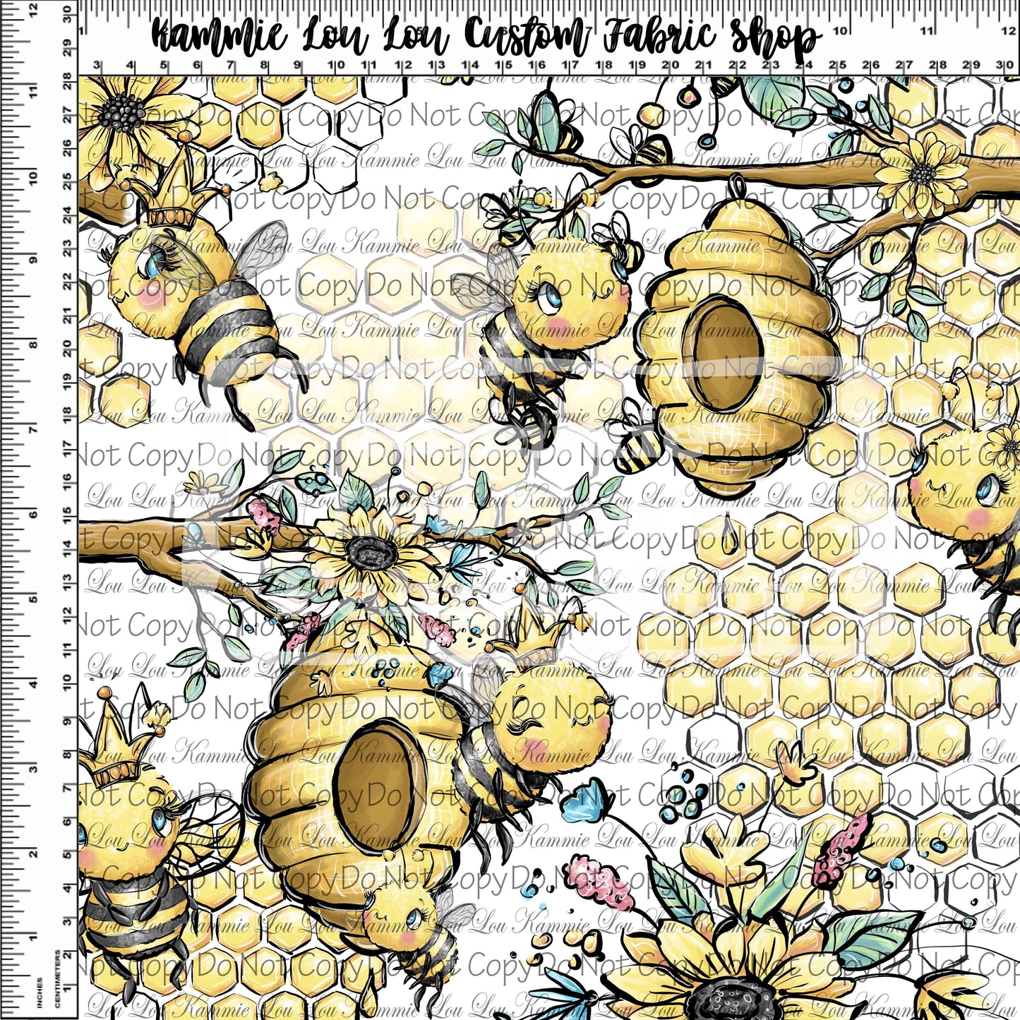 Bee My Honey Bee - Main White - Regular Scale