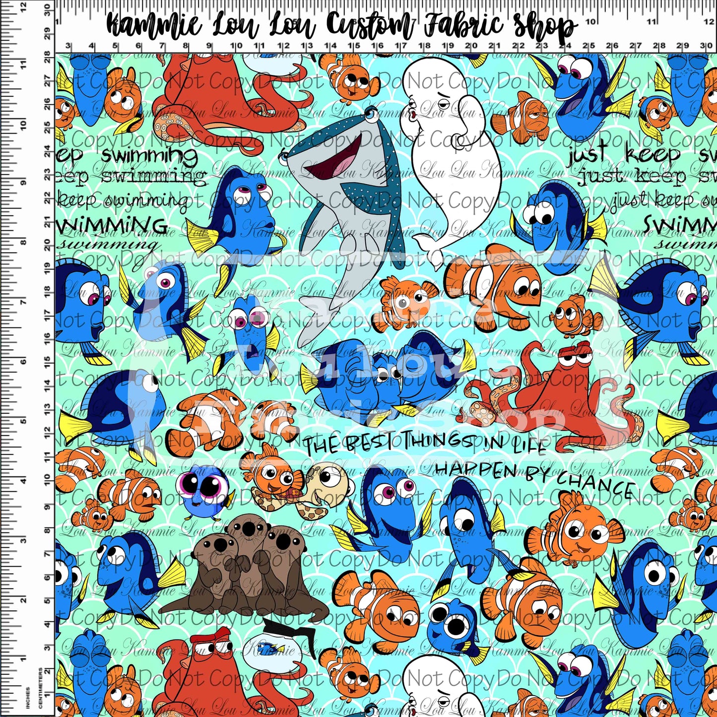 Keep Swimming - Main Design SCALES - Small Scale