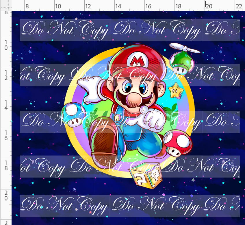 Rainbow Road Rush-panel-red hat guy-navy background-adult