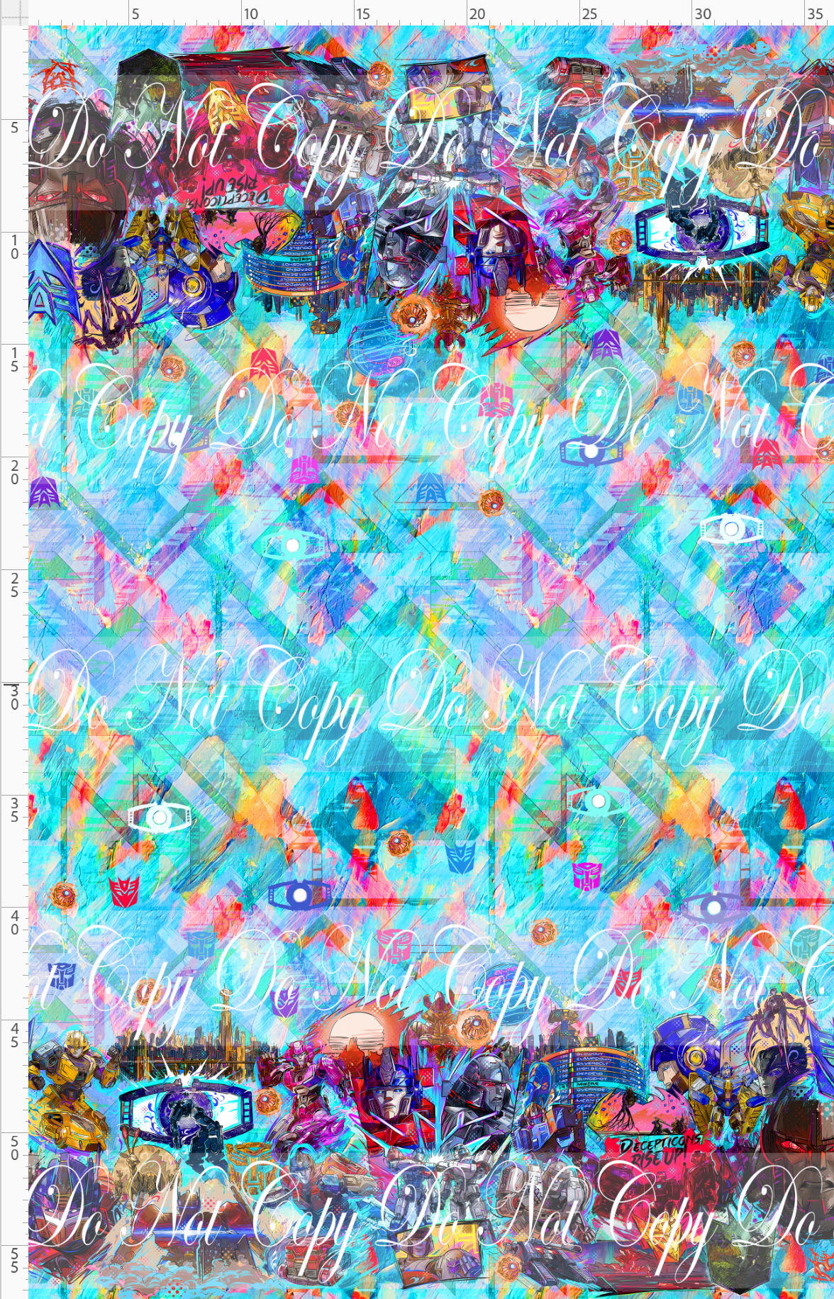 Rise Up! - Double Border - Aqua