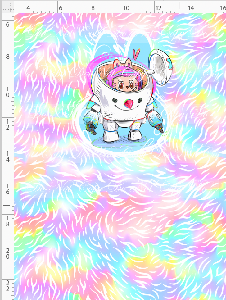 Snaggle Sprites - Panel - Robot - Pastel - CHILD