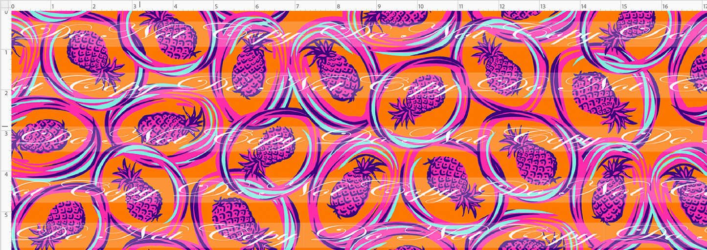 Serendipity Florals - Pineapples - Breeze