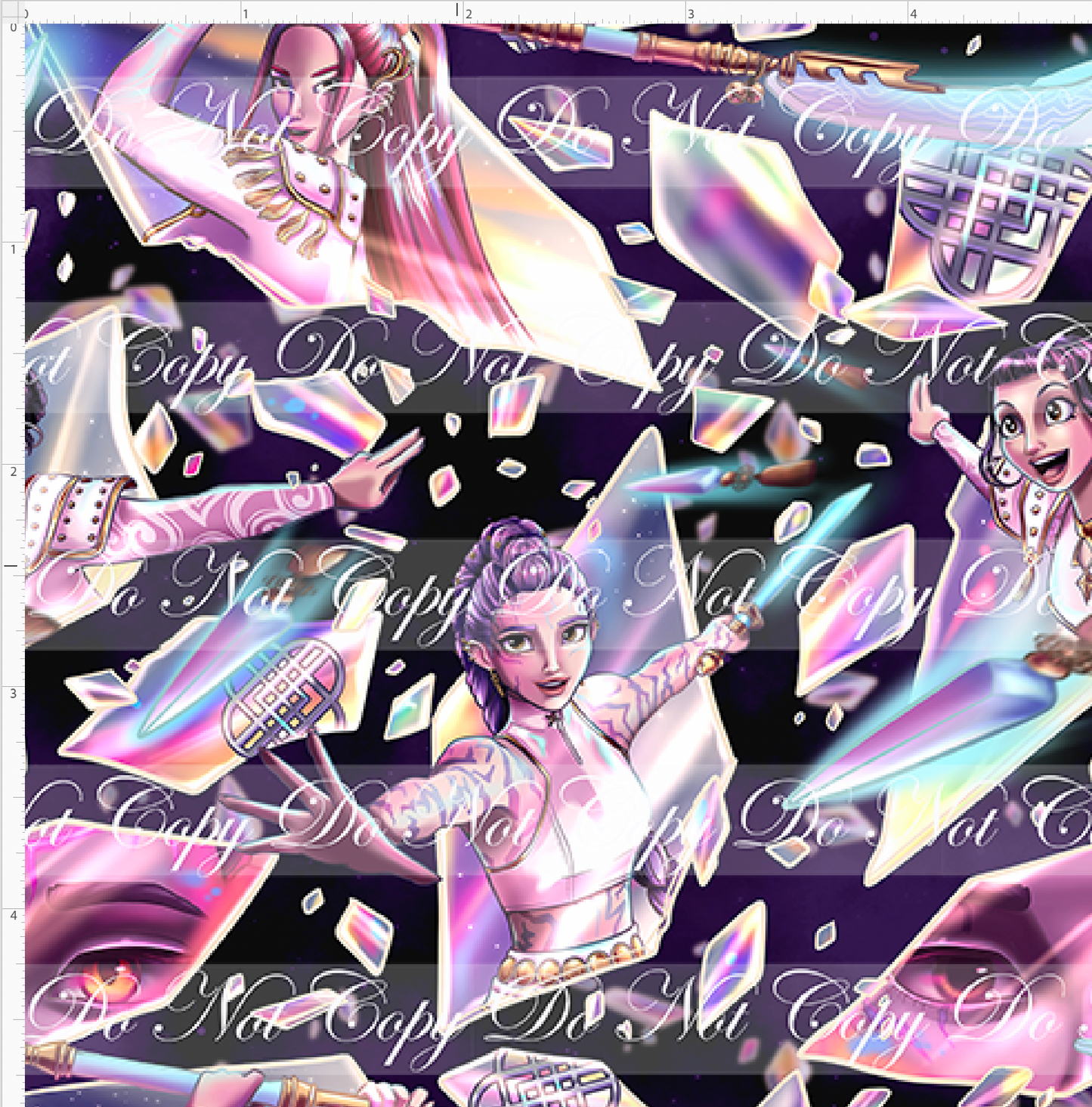 Demon Hunters - Main - Purple Black - SMALL SCALE