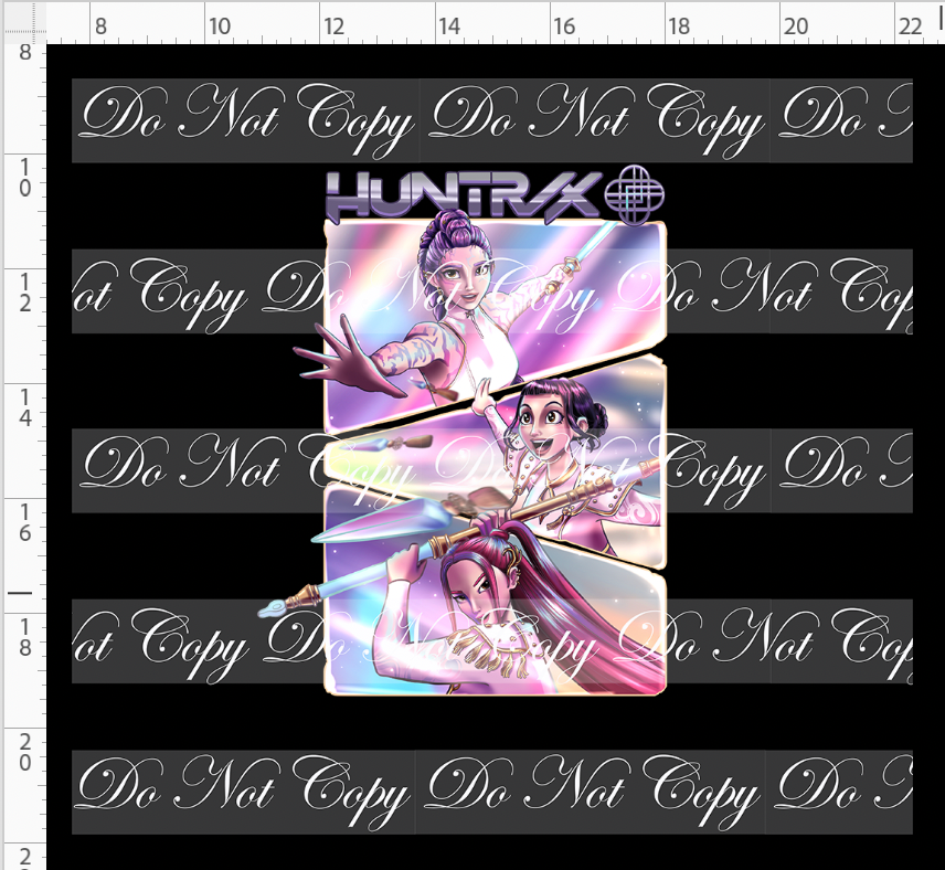 Demon Hunters - Panel - ADULT - Group - Black