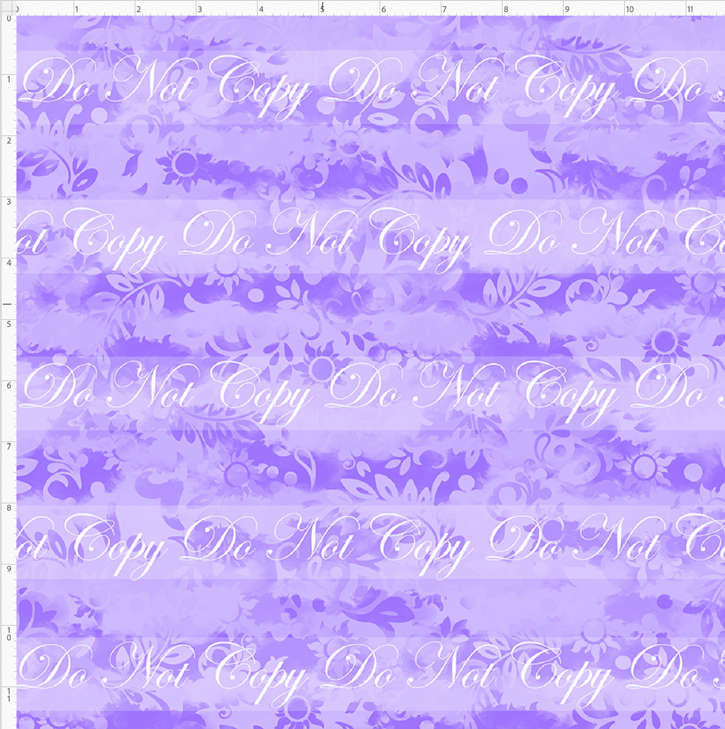 Golden Locks - Background - Faint Floral - Light Purple