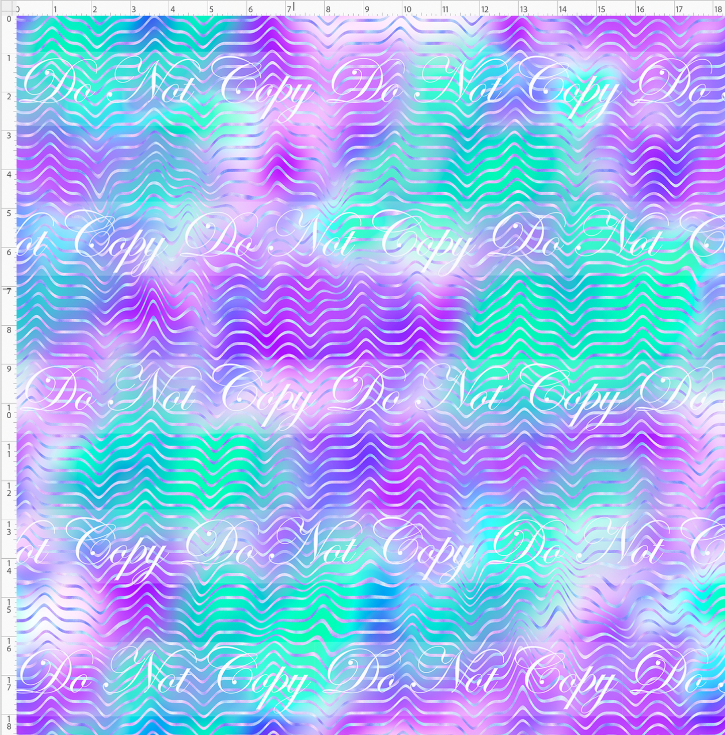 KPOP Huntrix - Background - Purple Aqua