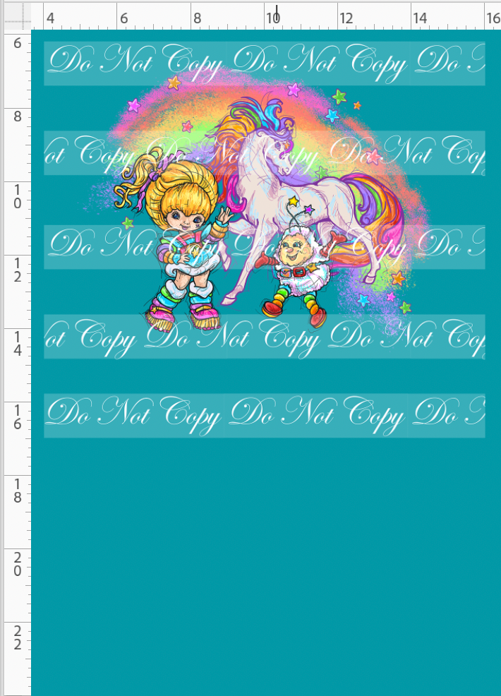 80's throwback - Rainbow Unicorn - Panel