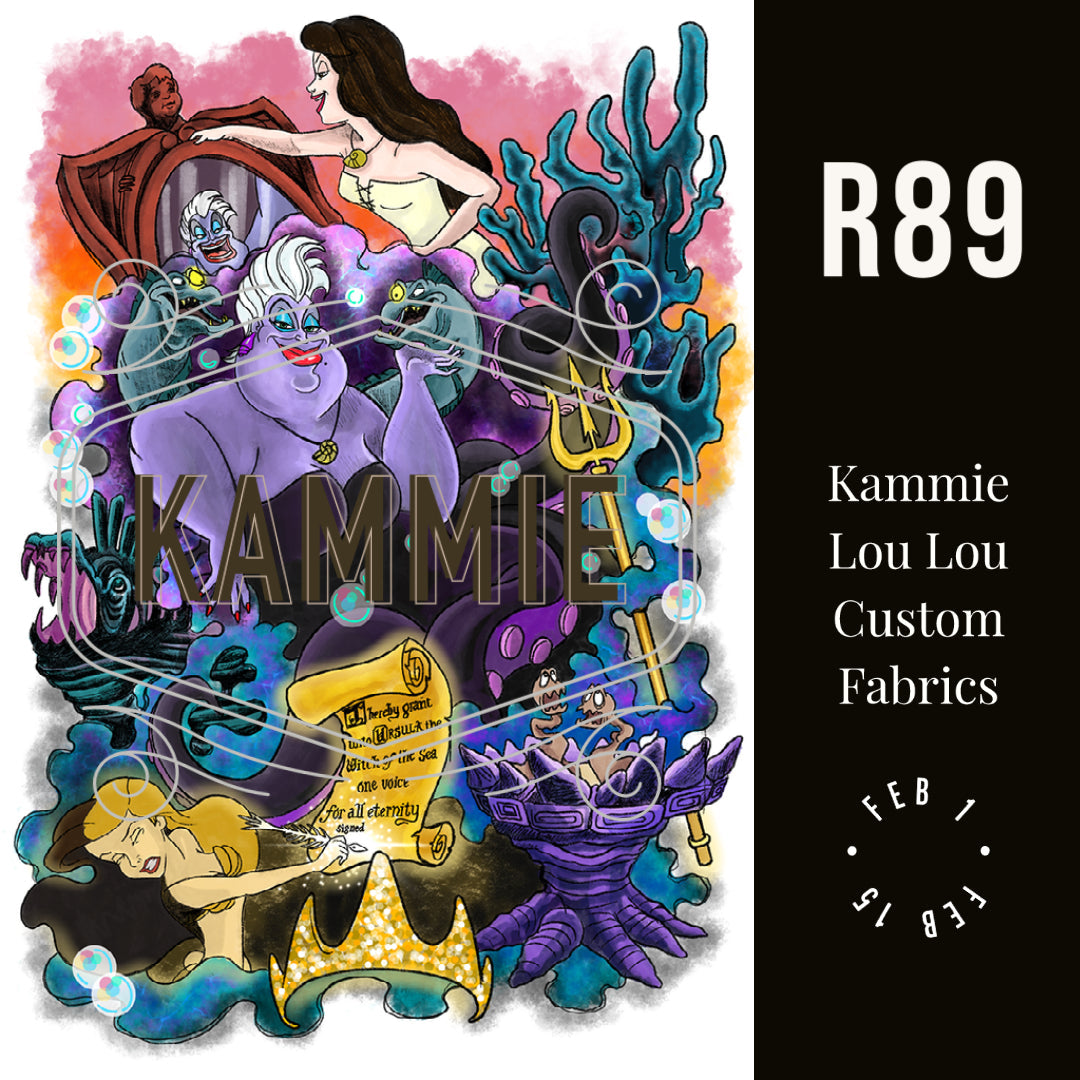 Sea Witch - Full Size Blanket Panel 58W x 72H