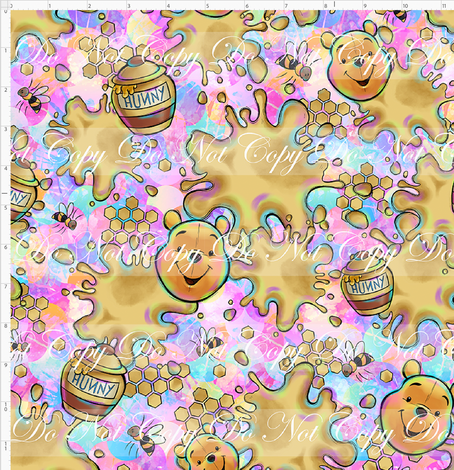 Sweet like hunny - Coordinate - Face and hunny - regular scale
