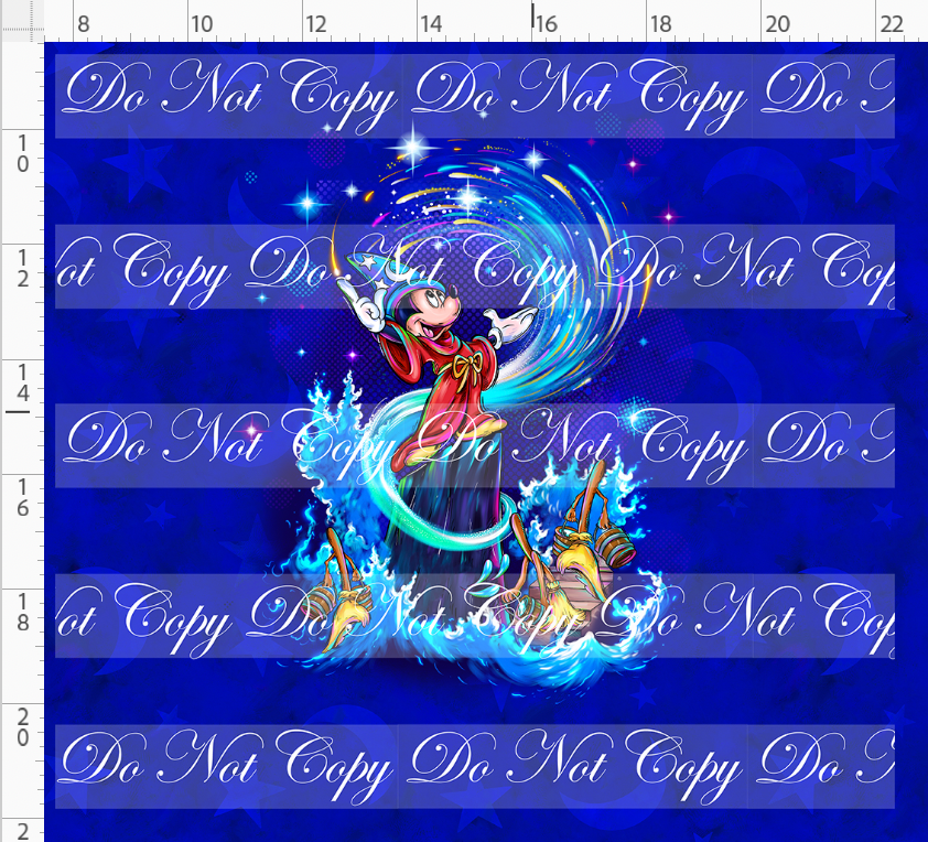 Symphony of Stars - panel - royal blue - adult