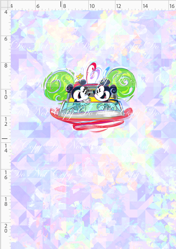 The mouse Express - Panel - mouse car - Pastel - CHILD