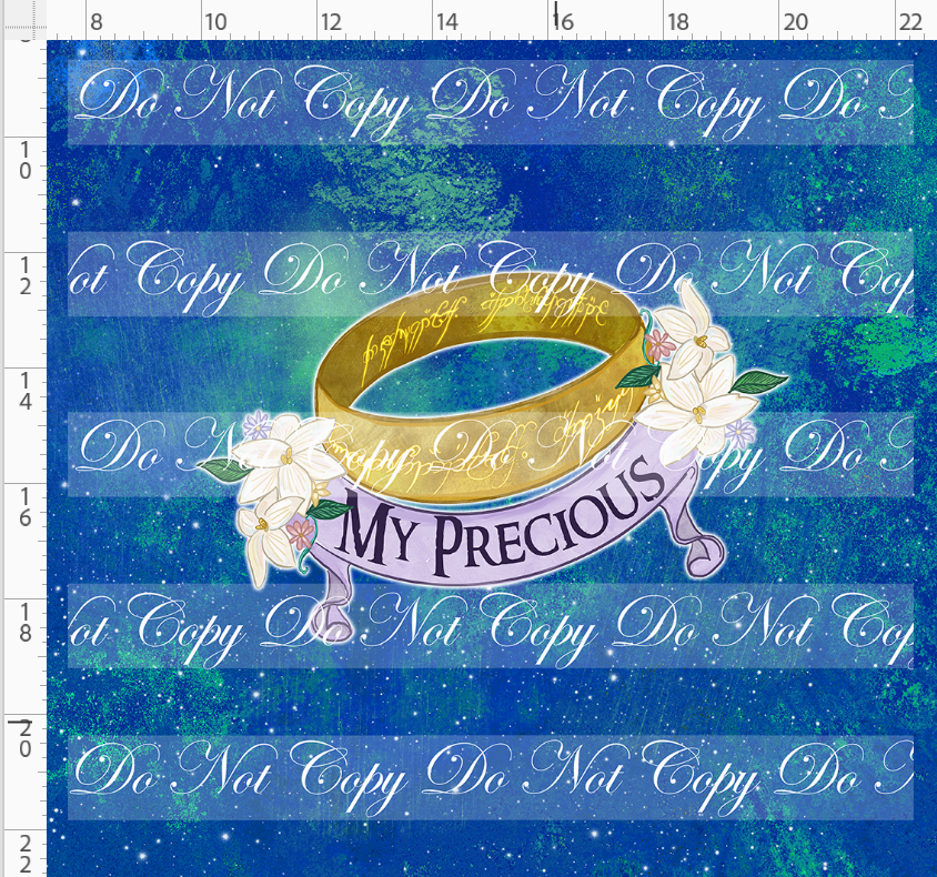 The shire-panel-my precious-blue-adult