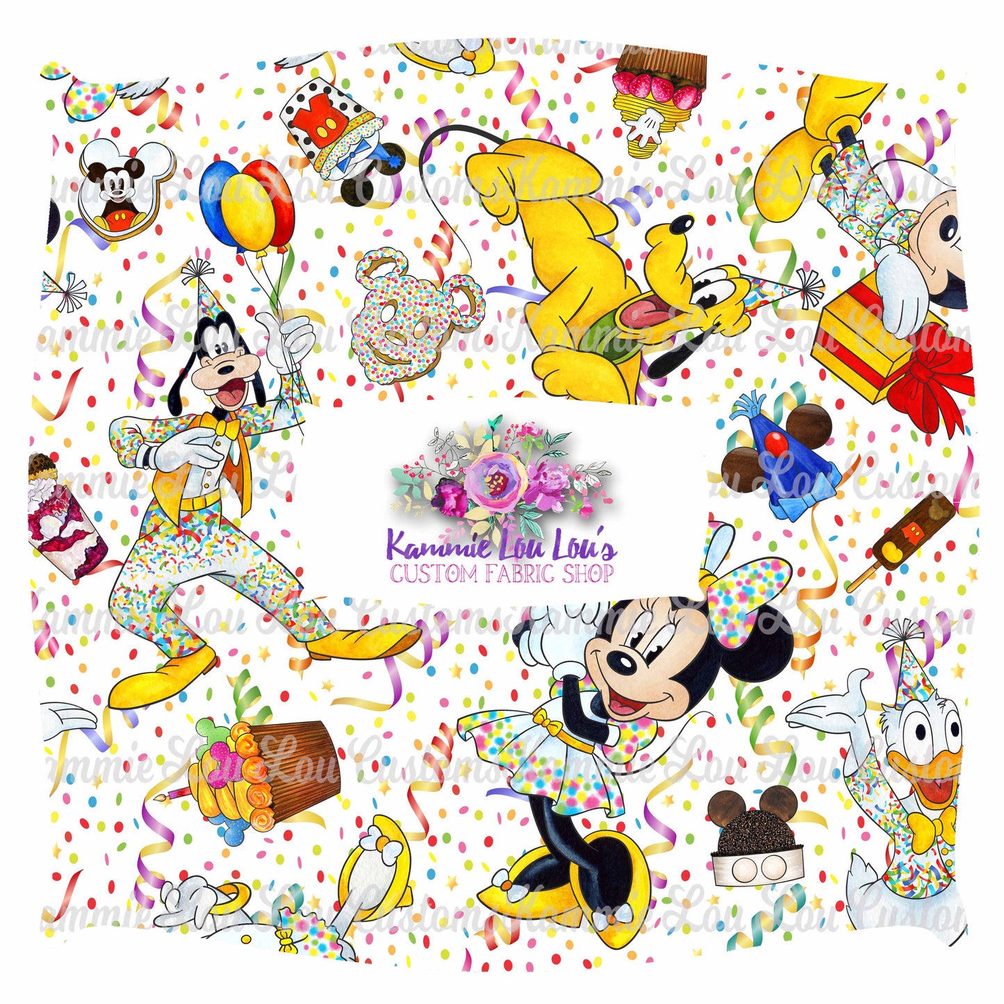 Birthday Bash - Confetti Character Toss - Regular Scale
