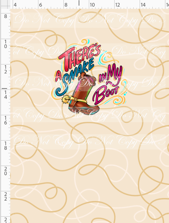 Toyland Tales - Panel - SNAKE IN MY BOOTS - CHILD