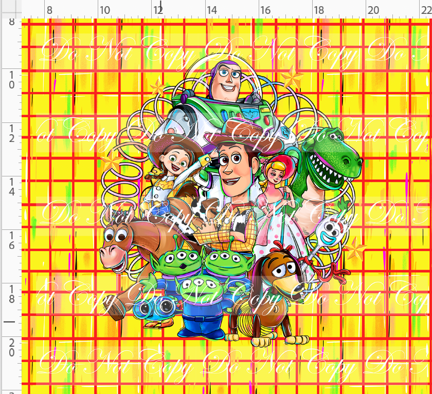 Toyland Tales - Panel - TOY MIX - ADULT - PLAID