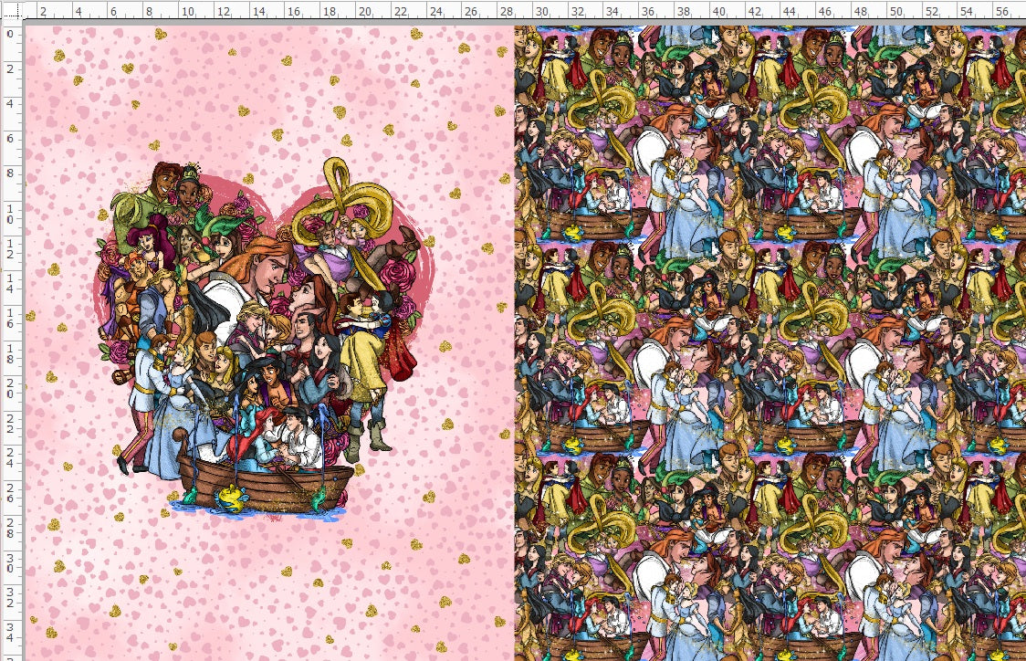 True Love - Childrens Blanket Panel 58W x 36H