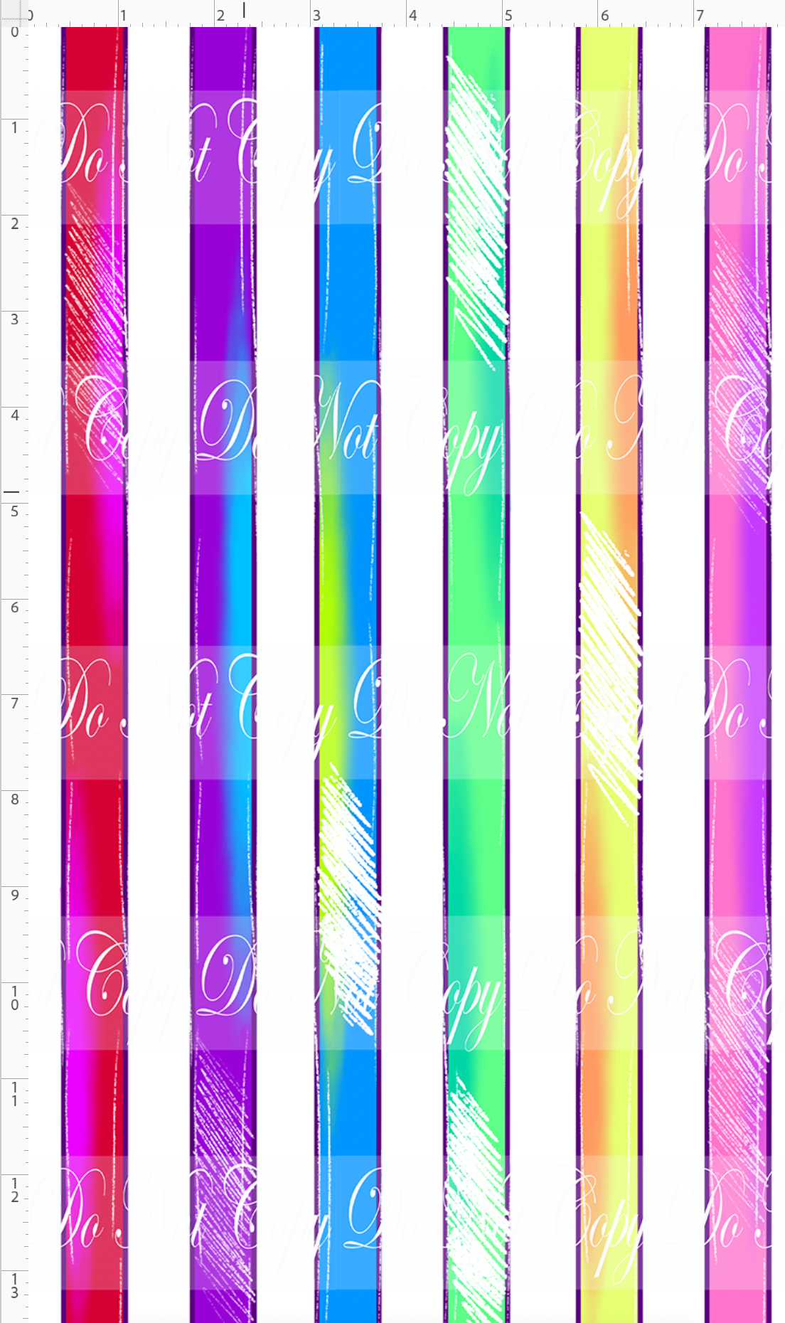 Tutti Frutti - stripe - 0.75 inch