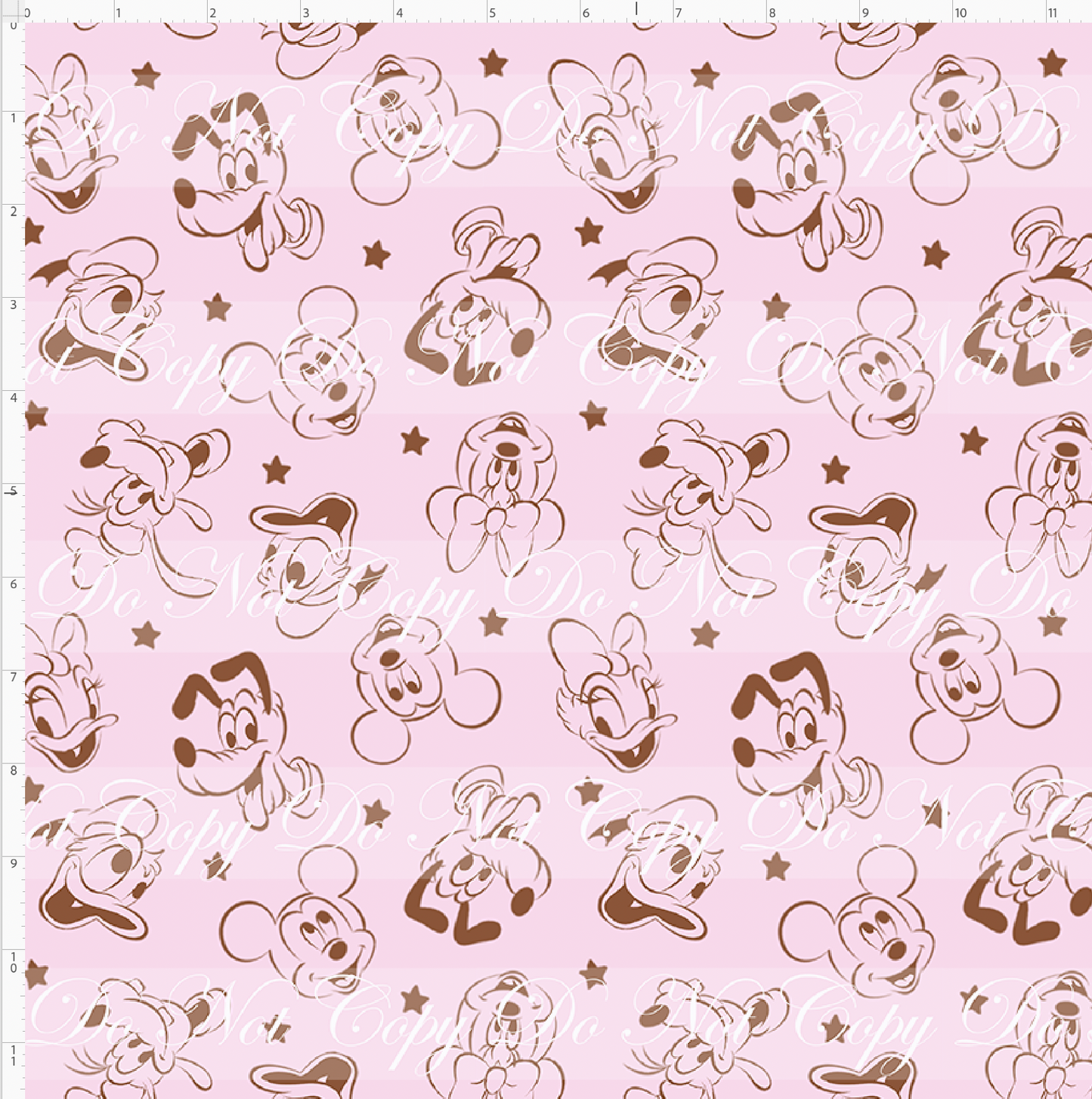 Vintage Confections - Character Head Toss - Vintage Pink with Brown