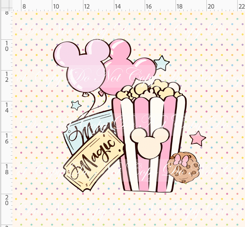 Vintage Confections - Panel - ADULT - Dots Background