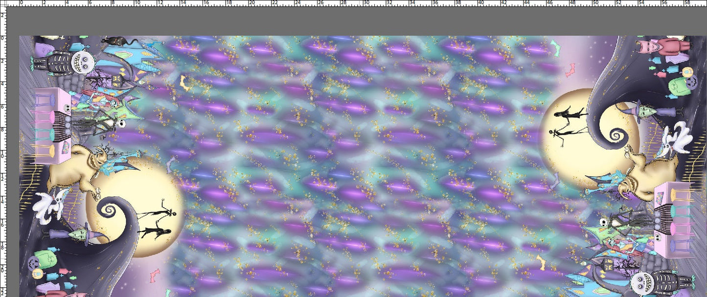 Whimsical Jack - Double Border - Bats Background