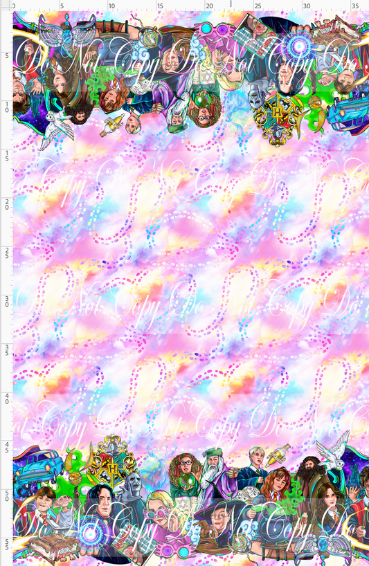 Wizards and Wonders - double border - pastel